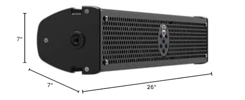 Wet Sounds | Stealth-6 Ultra HD Black Soundbar | 6 Speaker-200 Watt Unit with an All-New RF Wireless Remote