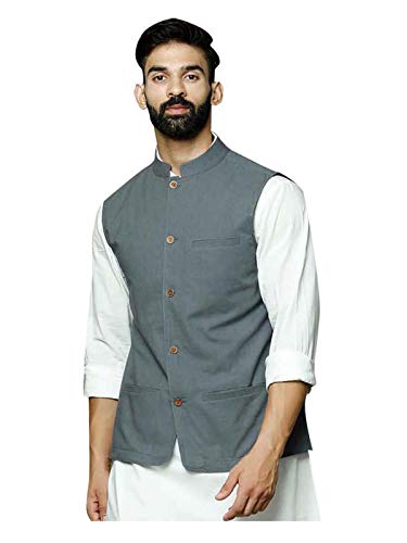 Elina fashion Men's Cotton Indian Nehru Jacket || Designer Bandhgala Jodhpuri Sleeve Less Waistcoat ONLY