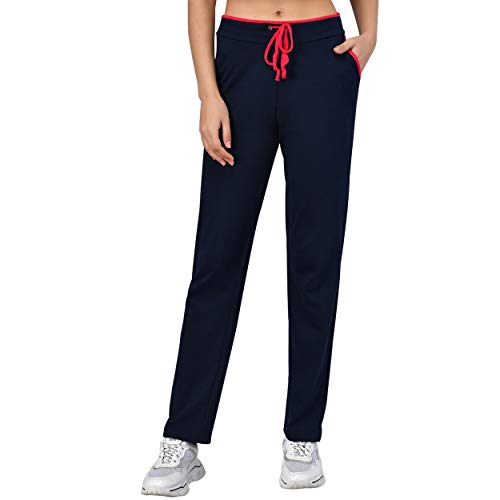 Image of MYO Plain Cotton Stylish Track Pants for Women for Daily use |Track Pants for Women Combo Pack of 2 Size 36 Black::Grey