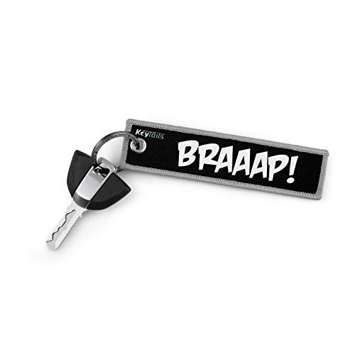 KEYTAILS Keychains, Premium Quality Key Tag for Motorcycle, Car, Scooter, ATV, UTV [BRAAAP!]