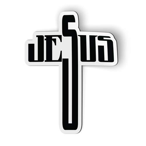 Jesus Cross Christian Faith - Magnet - Car Fridge Locker - Select Size