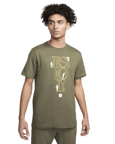 Nike T-shirt de fitness vert taille L vêtement sport homme graphique