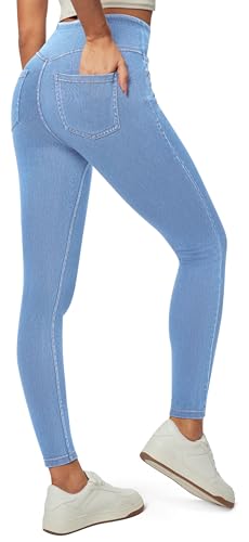 Image of Heathyoga Yoga Pants with Pockets Extra Soft Leggings with Pockets for Women Non See-Through High Waist Workout Leggings