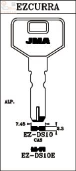 Preisvergleich Produktbild Schlüssel Altuna Sicherheit ez-ds-10e (Alpaka)
