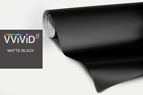 Image of VViViD Matte Black Vinyl Wrap Adhesive Film Air Release Decal Sheet (2ft x 2.5ft 4-Roll Pack)