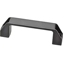 Elesa - 4.61" Center to Center, 1.02" Wide Handle, Black Matte Finish Plastic Pull Handle 3 Pack