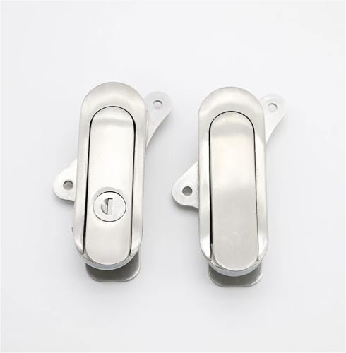 Serrure plate AB402 inox 304 supérieure pour armoire de commande technique