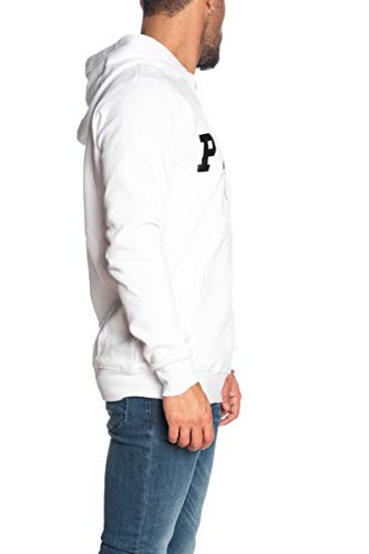 Pyrex Felpa con Cappuccio Uomo Bianca