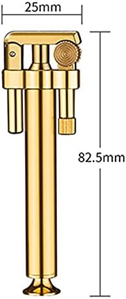 MQJ Vintage Trench Lighter Fluid Refillable Windproof Reusable Pure Copper Kerosene Windproof Grinding Wheel Flint Lighter creative design nique Birthday Gifts for Him Men Dad Husband (Color : Gold)