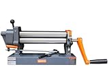 GEMTO drei-walzen-rundbiegemaschine, 305 mm*1,5 mm, Biegemaschine mit 3 Walzen, solide Bauweise, Antrieb manuell, SR-12, Für Rohre, Zylinder & Metallverarbeitung