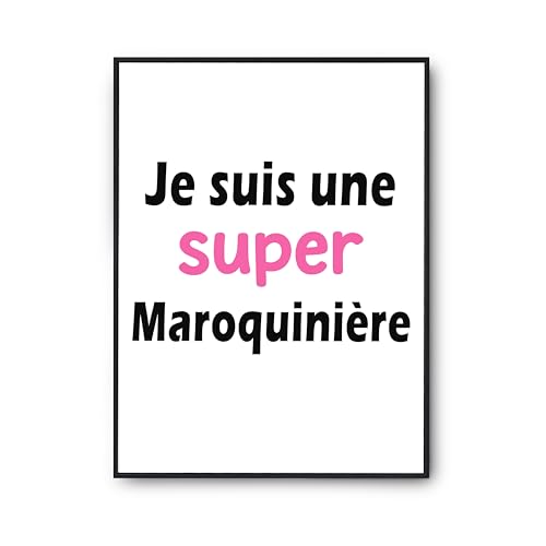 Cadeau humour maroquinière poster citation anniversaire