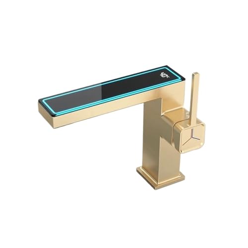Grifo de lavabo con luz LED e hidrogeneración para control de temperatura 3