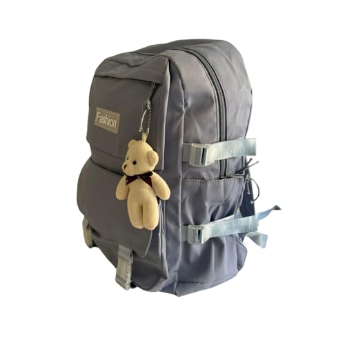 Mochila Infantil Media Impermeável Mochila de Viagem Bolsa com Alça Ajustável Resistente Mochila Para Trabalho Escolar Compacta Confortável Azul