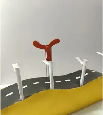 Mifra Electronics | The wind mill power generation project |Wind Mill Educational Electronic Hobby Kit Electricity Generator School Science Project Working Model