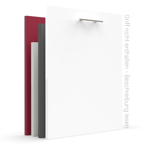 X57 Geschirrspülerfront 19mm voll-, teilintegriert und nach Maß (Weiß...