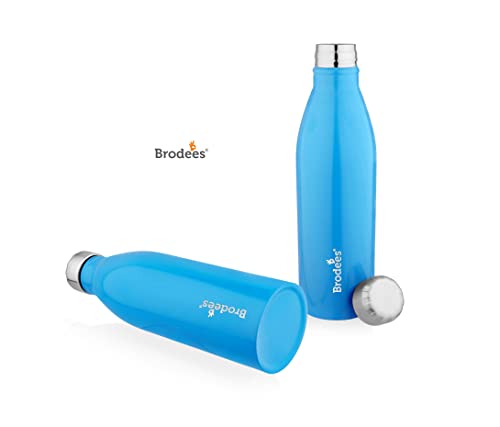 Image of OZONE Stainless Steel Bottle Set of 2 Pcs | Blue Color - 1000 ml Each