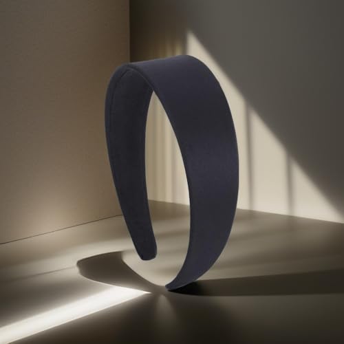 Foto von Klassischer Basic Schwarz Band Haarreif Haarkranz Stirnband Kopfband Haarband Minimalistischen