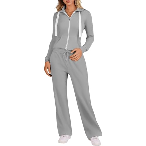 Survêtement baggy long 2 pièces pour femme grande taille Y2K décontracté