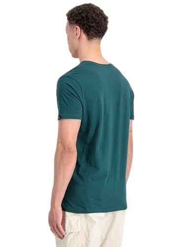Alpha Industries Herren Basic T-Shirt, Force Green, XL – Ansicht 7
