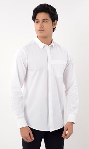 Image of Men's Solid Slim Fit Shirt