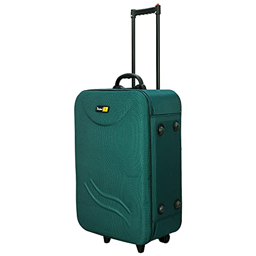 Skyline-21-Inch-Polyester-Lightweight-Trolley-Travel-BagSuitcase-Bag-with-Wheels-for-Men-and-Women-Number-Lock-Available-Turquoise