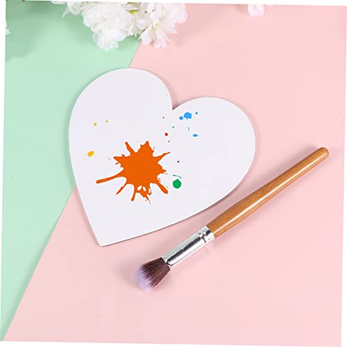 Tablero de pintura de corazón con lienzos de algodón para acrílico y óleo en pack de 10 5