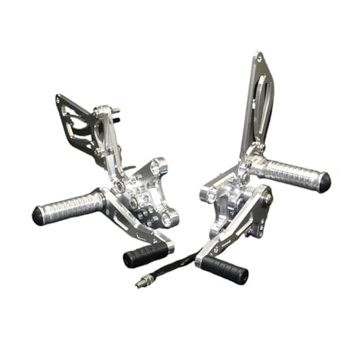 Pédales repose-pieds arrière réglables en alu usiné de haute précision pour GSXR 600