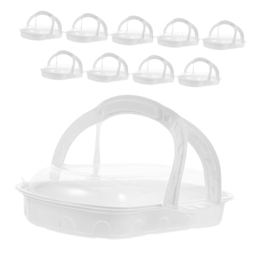 STOBAZA Elegant Portable Picnic Box 10pcs Bento Cake Boxes Take Out Containers for Outdoor Activities