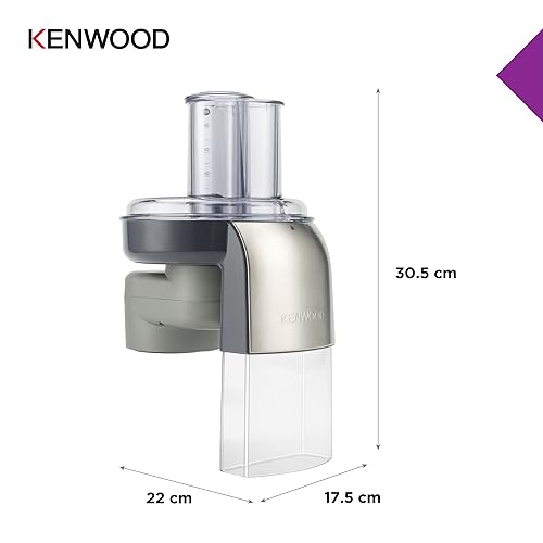 Kenwood Profesyonel Dilimleyici ve Rende Aparatı AT340 - Mutfak Şefi Aksesuarı, 7 adet Paslanmaz Çel