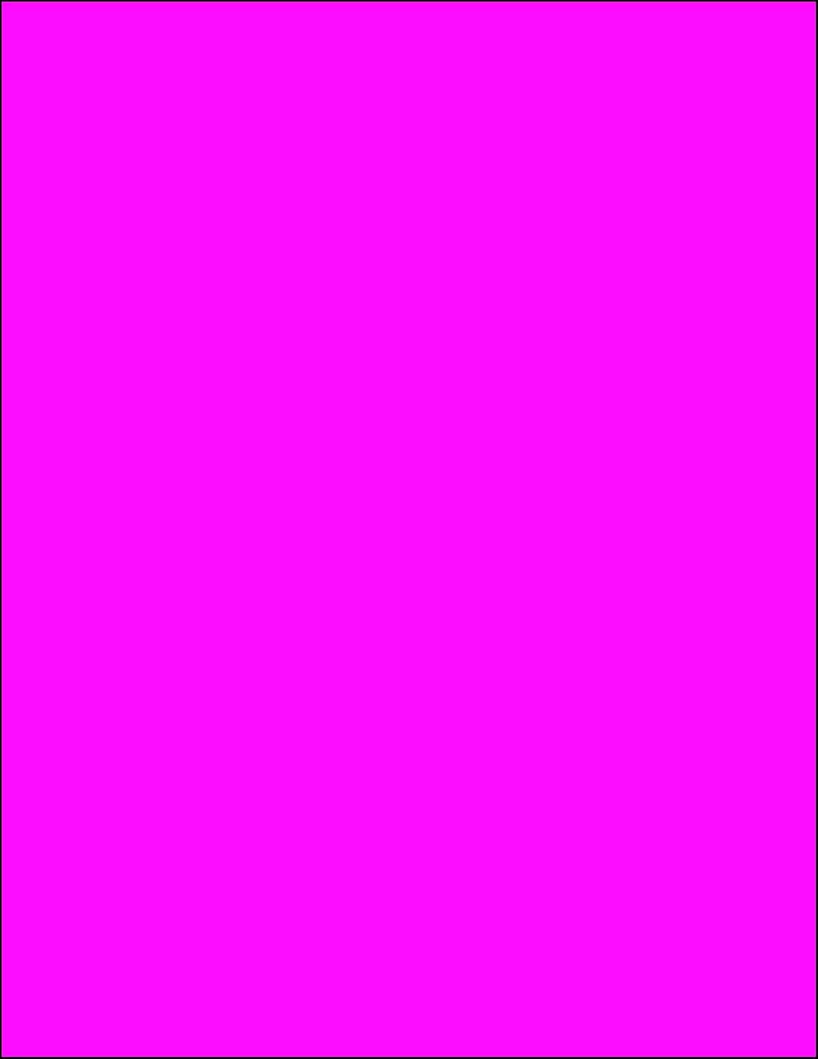 MACO Etichette fluorescenti rosa laser, 20,5 x 28,9 cm, 1 per foglio, 100 per scatola (MML-8104)