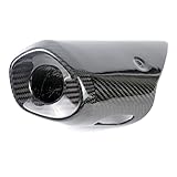 Motorrad-Auspuff-Hitzeschild Für Yama&ha MT-07 FZ-07 2014 2015 2016 2017 Motorrad Auspuff Endschalldämpfer Kohlefaser Protektor Hitzeschild Abdeckung Schutz Anti-scaldi