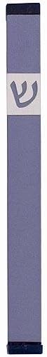 Agayof Extra Large Classic Mezuzah with Shin 0.6 x 7 inches 1.5 X 16 cm - Purple