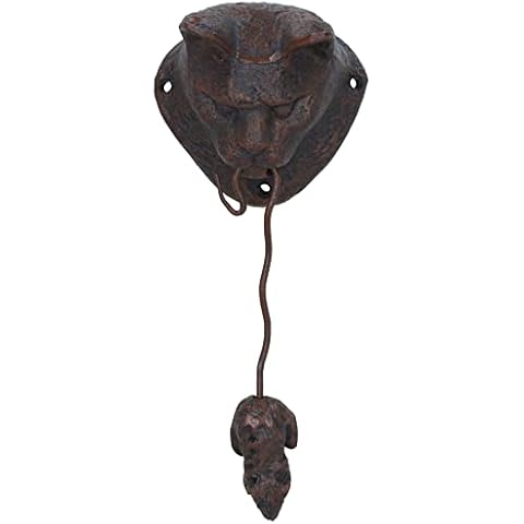 Cat & Mouse Cast Iron Door Knocker Cover