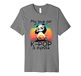 My Love For Kpop Is Infinite Panda Merch K-pop Merchandise Premium T-Shirt