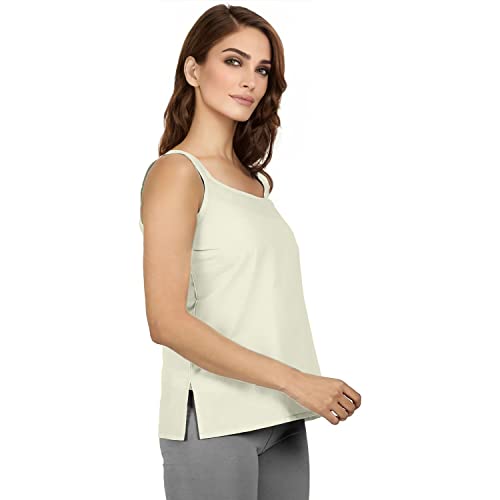 Image of Cotton Short Camisole Non-Stretchable Slip for Women | Short Kurti Slip | Short Camisole | Half-Length Lining | Waist Length Inner | Sameez | Samij(Half Slip)