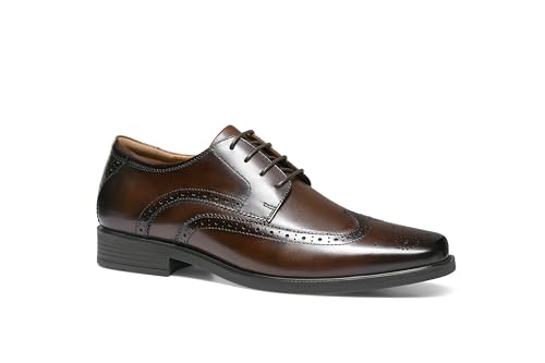 Image of Mens Leather Oxford Shoes Formal Lace up Dress Shoes