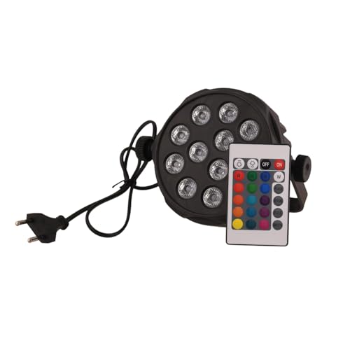 DJ Light 12 LED Mini Par Light, Slim Model, Black, Corded Electri...