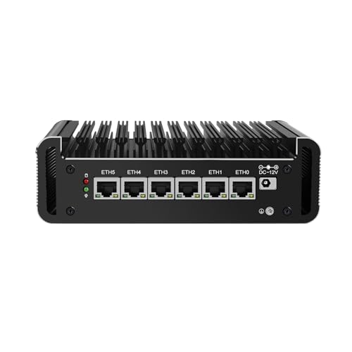 Micro Firewall Appliance, Mini PC, PFSense, OPNsense, VPN, Router PC, 6 Cores I3 1215U, RJ24, 6 x 2.5GbE I226-V, HDMI, DP, USB3.