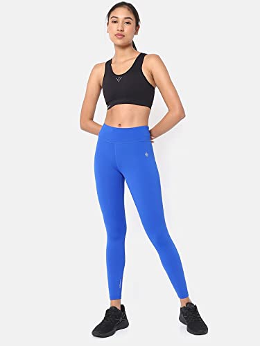 Image of CULT Women's Solid Polyester 4-Way Stretch, AbsoluteFit Training Tights, Moisture-Wicking, Leggings for Sports, Gym, Active Wear