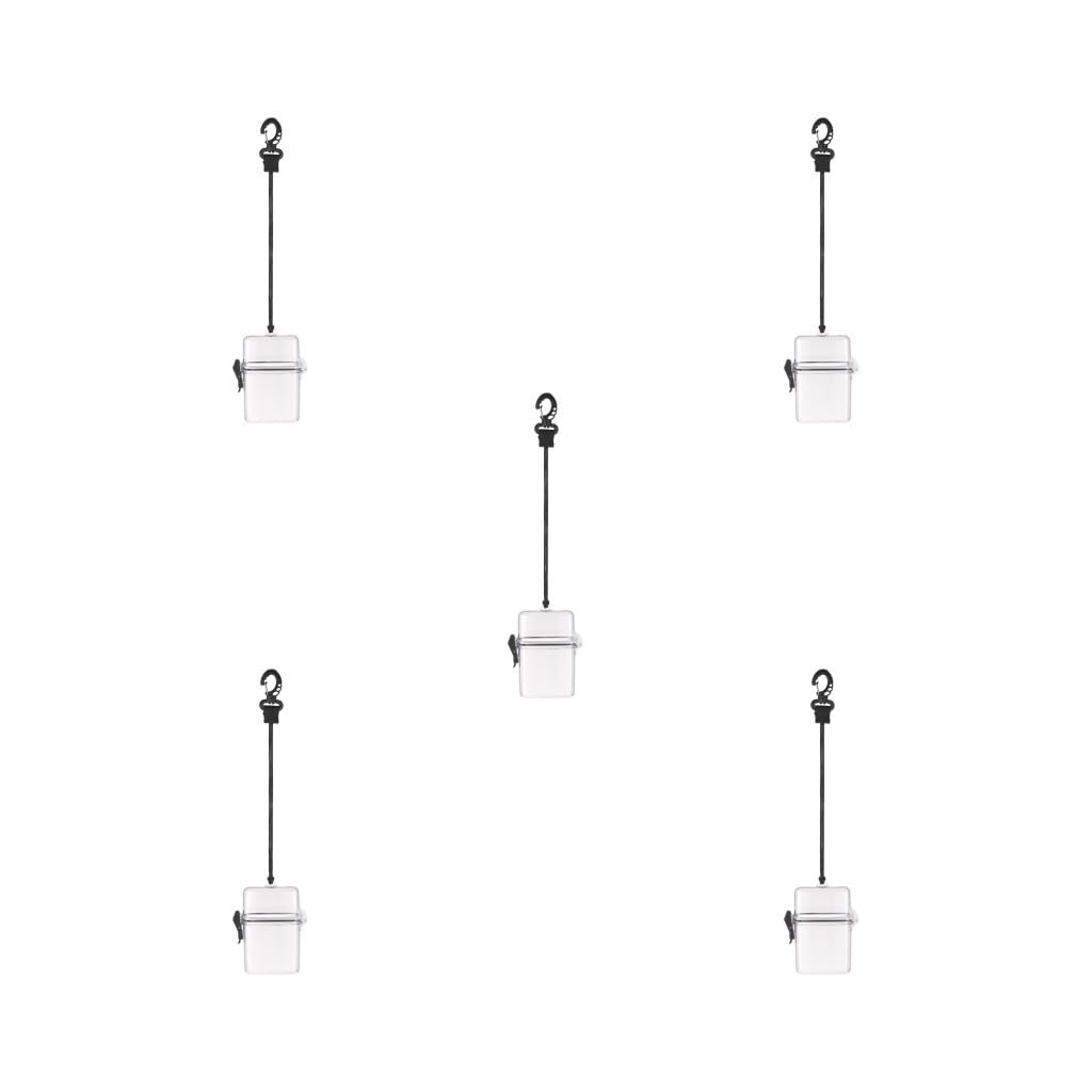 Wasserdichte Schutzhülle, transparent, Campingausrüstung, funktionale Aufbewahrungsbox, Schwimmzubehör, Outdoor-Zubehör, Schnorchelbehälter, Rot, 5er-Set (weiß), Siehe Produktbeschreibung