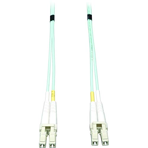Tripp Lite 10Gb Duplex Multimode 50/125 OM3 LSZH Fiber Patch Cable, (LC/LC) - Aqua, 10M (32-ft.)(N820-10M)