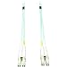 Tripp Lite 10Gb Duplex Multimode 50/125 OM3 LSZH Fiber Patch Cable, (LC/LC) - Aqua, 10M (32-ft.)(N820-10M)