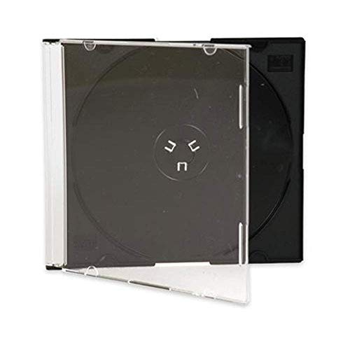Image of Premium Brand Jewel Case for CD /DVD Blu-Ray (Black Slim case Pack of 5)