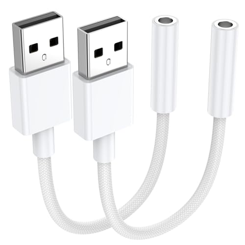 USB - 3.5mmI[fBIWbNA_v^[AI[fBIAUXP[uOXeITEhJ[hAUSB3.5mm TRRSXwbhZbgAPS5 PS4wbhtHAPCAbvgbvALinuxfXNgbvȂǂ̃foCXp 2pbN