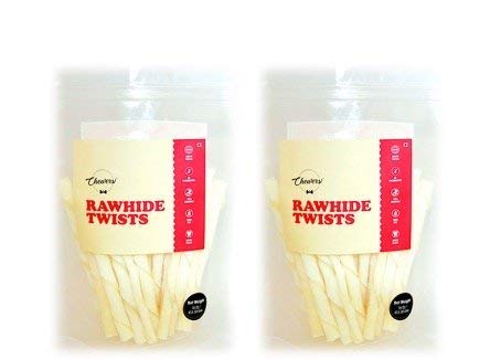 Chewers Rawhide Stick Twists Dog Treat, White Chew Sticks, 150g (Pack of 2) (B07CY67HD7) Amazon Price History, Amazon Price Tracker