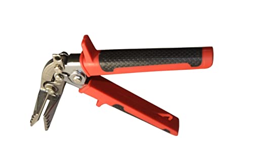 Zeluga Zl180 3.25In. Curverd Jaw Offset Sheet Metal Hand Seamer, Sheet Metal Bender Tools For Flattening Metal, Red/Black #TOP4