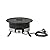 Amazon Basics Portable Propane Fire Pit, 19 inch Round Gas for Patio, 55,000 BTU Carry Strap