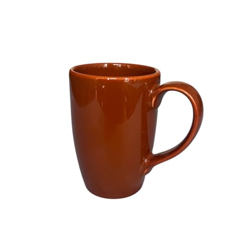 Image of Brown Porcelain 285 ml Coffee /Tea Mug Piece Microwave and Dishwasher Safe, for Hot /Cold Coffee, Milk, Tea, (Brown)