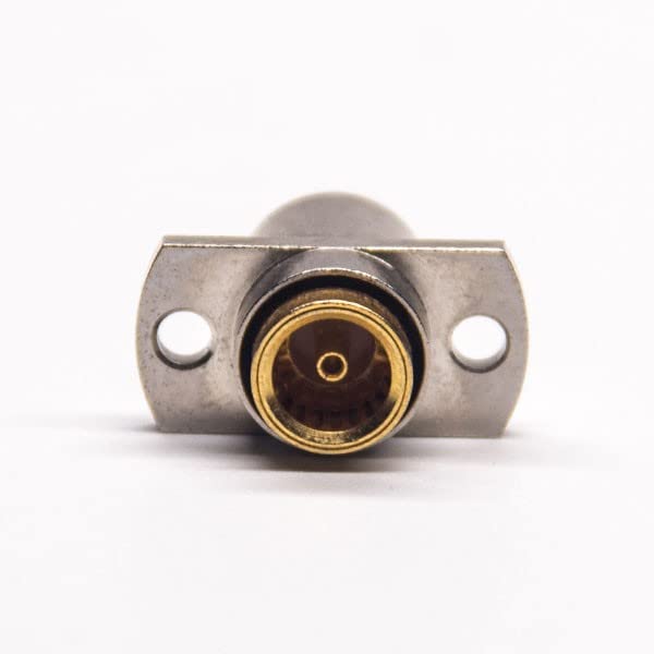 High Frequency BMA Connector Straight Type 2 Hole Flange Male Connector