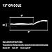 HexClad Hybrid Nonstick 13-Inch Griddle Pan, Stay-Cool Handle, Dishwasher-Friendly, Oven-Safe Up to 900°F, Induction Ready, Compatible with All Cooktops